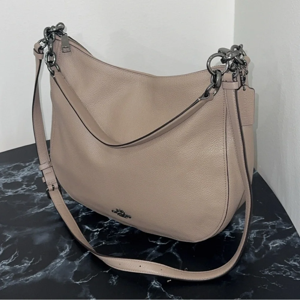 COACH Women’s Elle Hobo Bag Leather Large Carryall Handbag AUTHENTIC